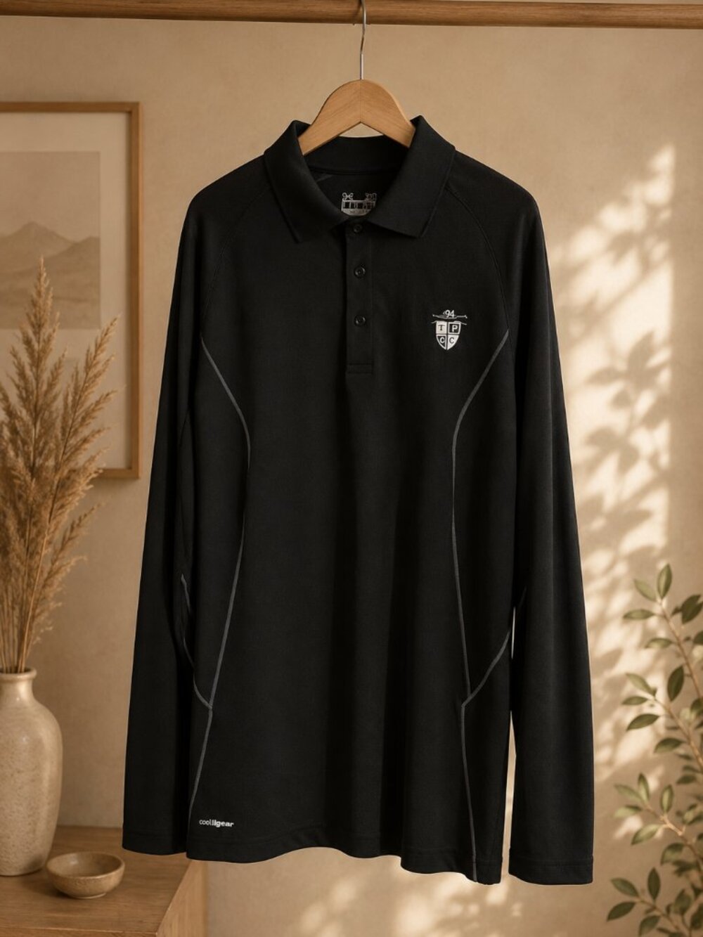 Under Armour ColdGear Men's XL Black Long Sleeve Performance Polo